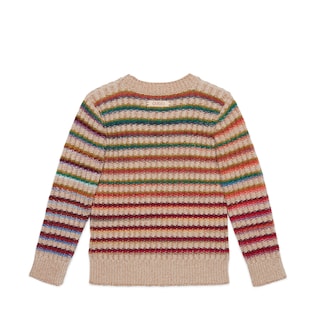〔チルドレンズ〕GUCCI ラベル ストライプ セーター