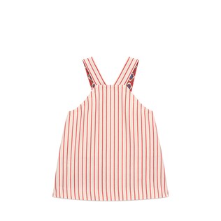 Baby striped cotton dress with Gucci mushroom