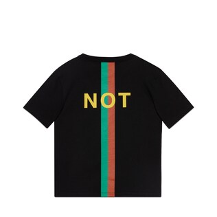 Children's 'Fake/Not' print T-shirt