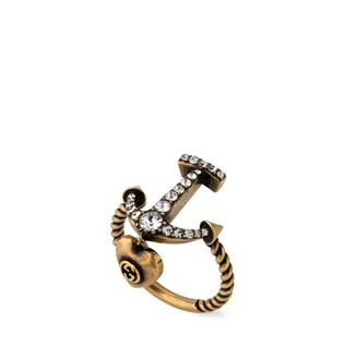 Ring with anchor and heart