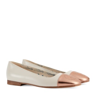 Women's ballet flat with Interlocking G