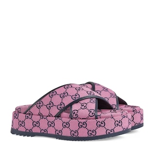 GG Multicolor platform sandal