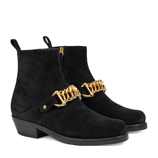 Bottines avec chaîne pour femme