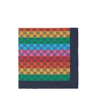 Bufanda de algodón GG Multicolor