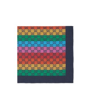 Sciarpa in cotone GG Multicolor