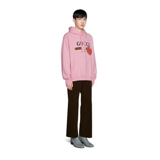 Sweat-shirt à imprimé pomme