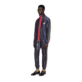 Hose aus glänzendem Jersey mit Web