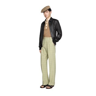 Blouson aviateur en cuir