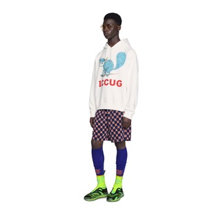 GG hexagon silk crepe shorts