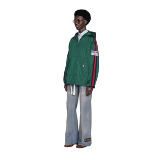 Parachute nylon hooded jacket