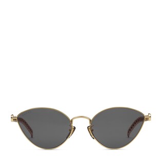 Cat eye sunglasses with heart shaped charms