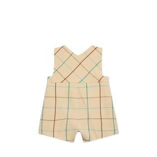 Baby check wool overall