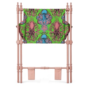 Portariviste in tessuto jacquard con motivo polpo