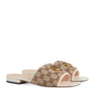 Women's slide sandal with Double G