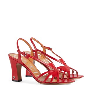 Women's sandal with mini Double G