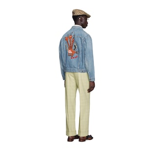 Freya Hartas animal denim jacket