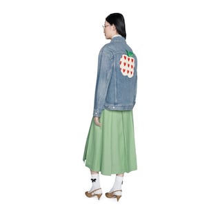 Giacca in denim Gucci Les Pommes