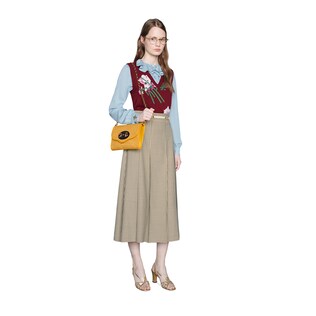 Flowers intarsia wool vest