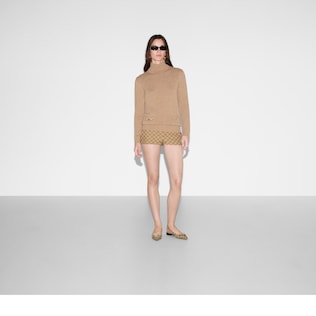 Cashmere turtleneck with Double G