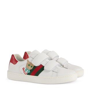 Children's Ace sneaker with cat