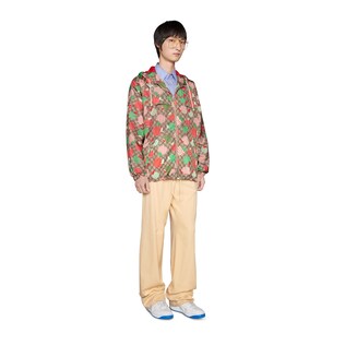 Veste en nylon à imprimé pomme GG