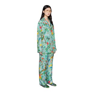 Pyjama aus Seide mit Tian-Print