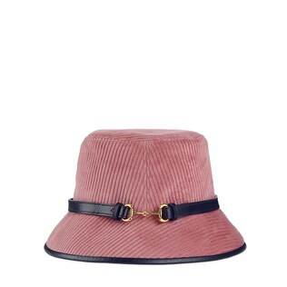 Corduroy velvet fedora hat
