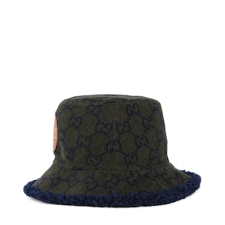 GG wool hat with faux fur