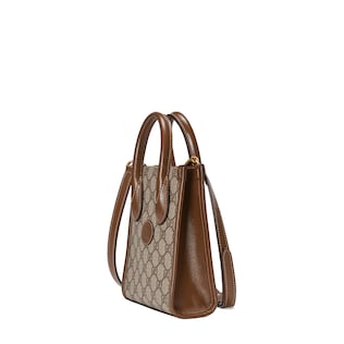 Mini tote bag with Interlocking G
