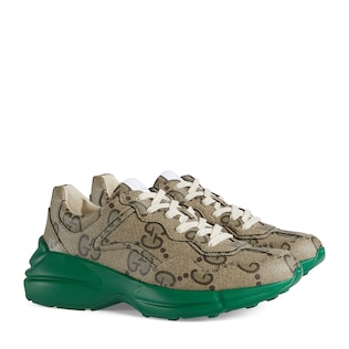 سنيكرز Rhyton بطبعة Gucci 100 للرجال