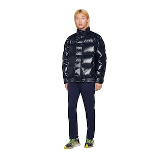 Down padded nylon jacket