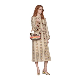 Gucci 100 Mantel mit Blumen- und Kronen-Motiv