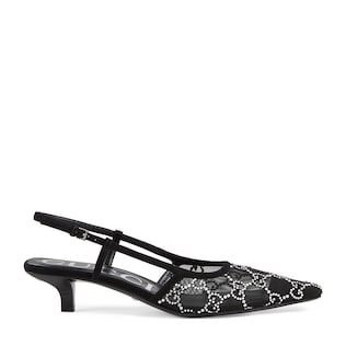 Women's GG crystal slingback pump