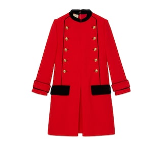 Robe en tweed rétro avec finitions en velours