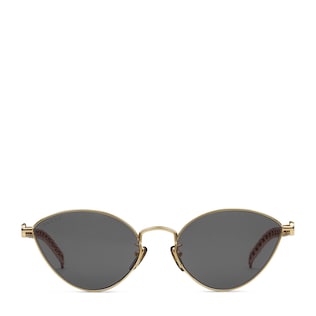 Cat eye sunglasses with heart shaped charms
