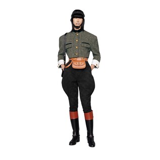 Veste en tweed à carreaux avec boutons Double G