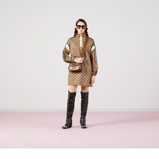 Interlocking G technical jersey dress