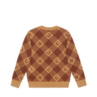 Children's Gucci check wool sweater