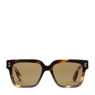 Rectangular frame sunglasses