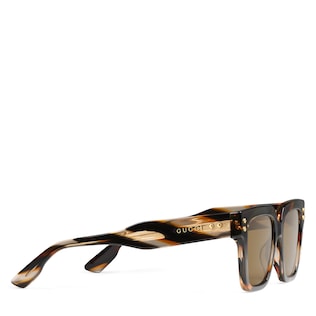 Rectangular frame sunglasses