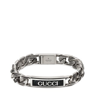 Gucci logo thin enamel bracelet