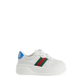 Toddler leather trainer with Web