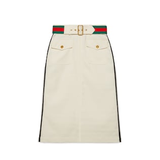 adidas x Gucci联名系列提花半身裙