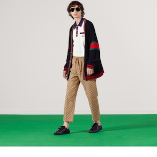 GG canvas track bottoms