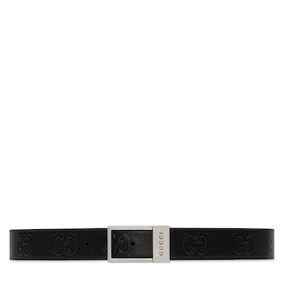 GG belt with rectangular buckle
