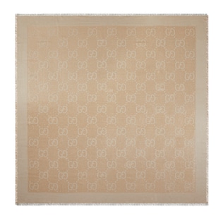Châle en jacquard lamé GG