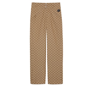 GG cotton canvas trouser