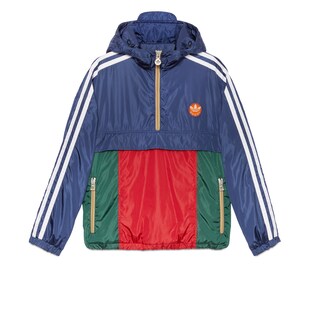 adidas x Gucci联名系列降落伞尼龙夹克