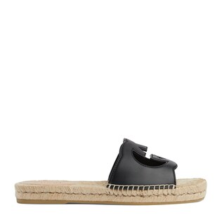 Sandalo slider uomo con Incrocio GG cut-out