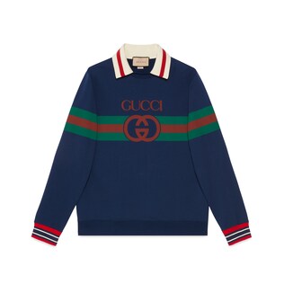 Web Interlocking G stripe sweatshirt